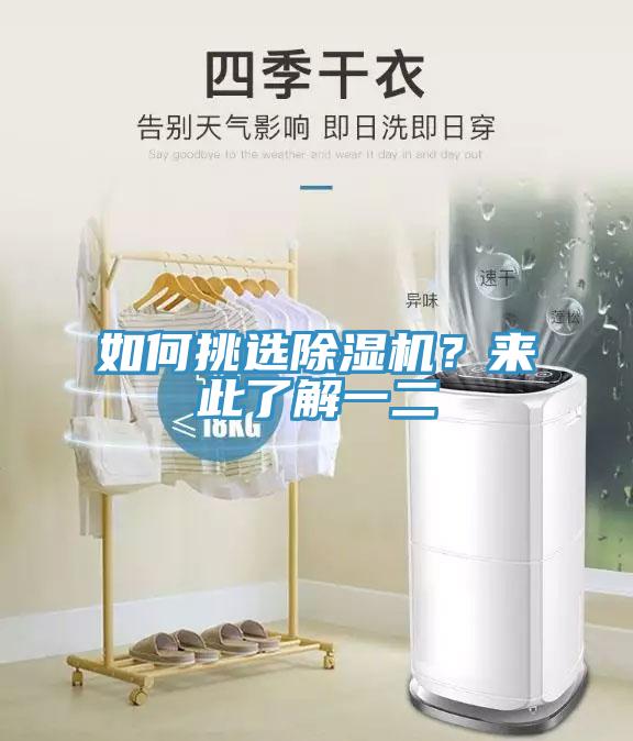 如何挑選除濕機?來此了解一二