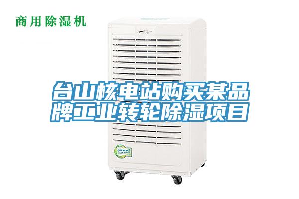 臺山核電站購買某品牌工業轉輪除濕項目