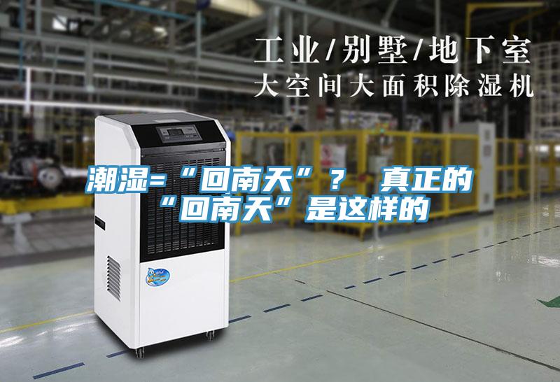 潮濕=“回南天”? 真正的“回南天”是這樣的
