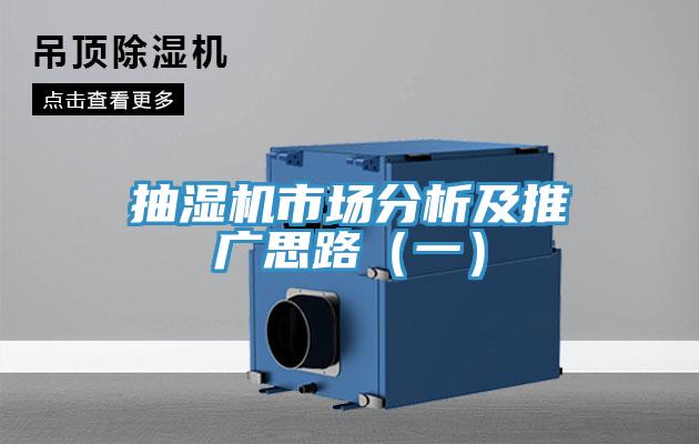抽濕機市場分析及推廣思路（一）