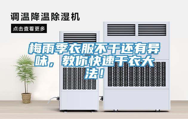 梅雨季衣服不干還有異味，教你快速干衣大法！