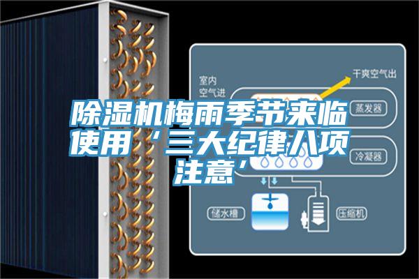 除濕機梅雨季節來臨使用‘三大紀律八項注意’