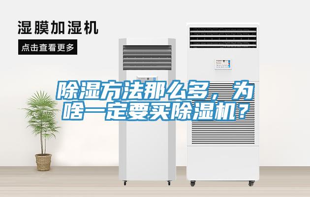 除濕方法那么多，為啥一定要買除濕機(jī)？