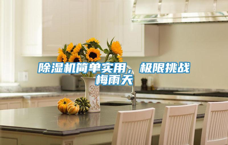 除濕機(jī)簡(jiǎn)單實(shí)用,極限挑戰(zhàn)梅雨天
