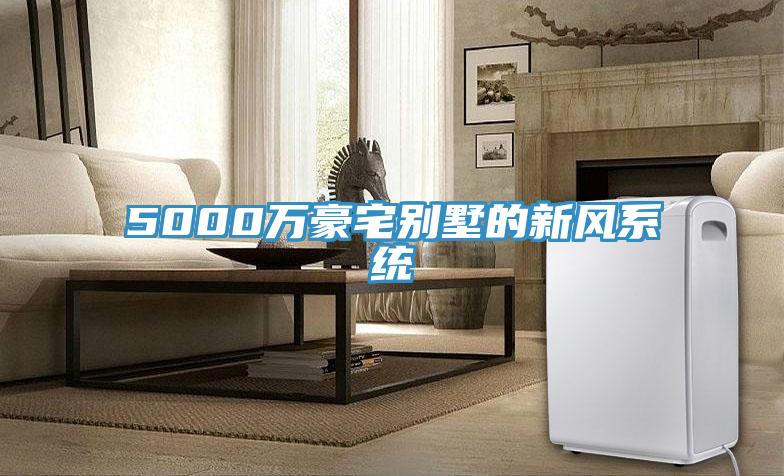 5000萬豪宅別墅的新風系統