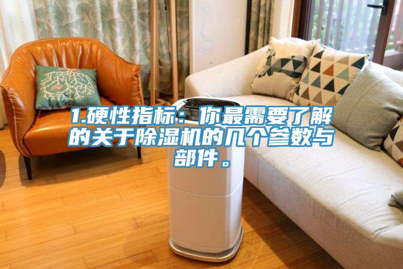1.硬性指標:你最需要了解的關于除濕機的幾個參數與部件。