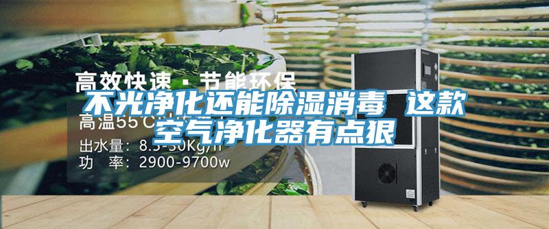 不光凈化還能除濕消毒 這款空氣凈化器有點狠