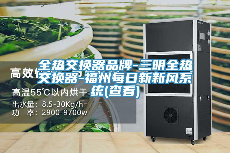 全熱交換器品牌-三明全熱交換器-福州每日新新風系統(查看)