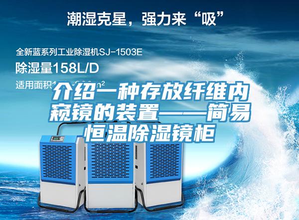 介紹一種存放纖維內窺鏡的裝置——簡易恒溫除濕鏡柜