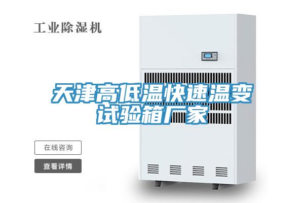 天津高低溫快速溫變試驗箱廠家