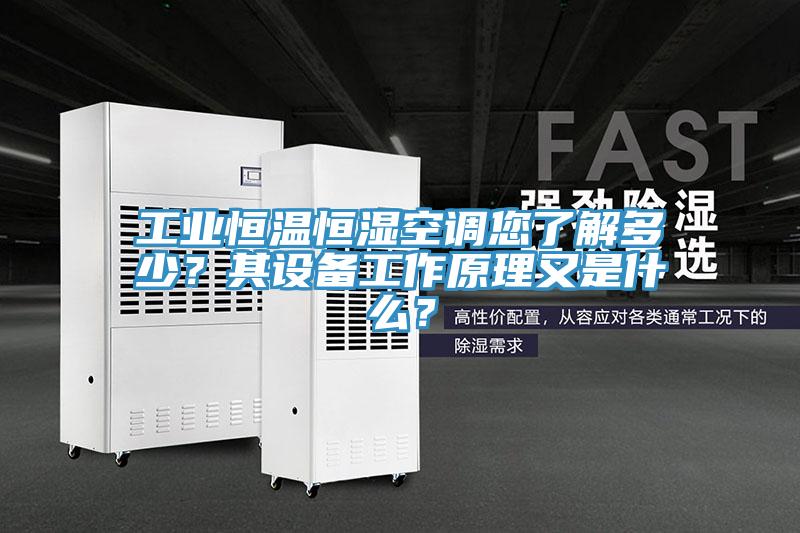 工業恒溫恒濕空調您了解多少?其設備工作原理又是什么?
