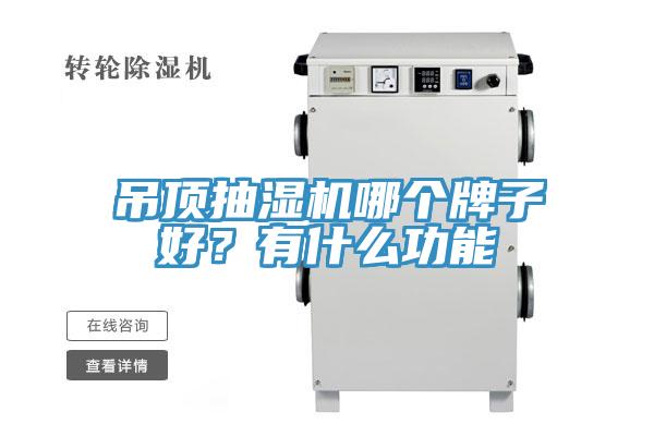吊頂抽濕機哪個牌子好？有什么功能