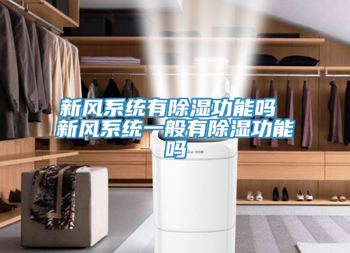 新風系統有除濕功能嗎 新風系統一般有除濕功能嗎
