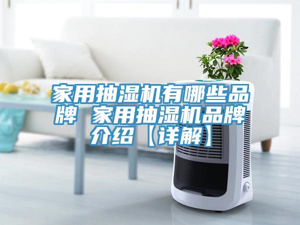 家用抽濕機有哪些品牌 家用抽濕機品牌介紹【詳解】