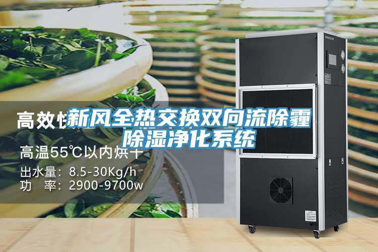 新風全熱交換雙向流除霾除濕凈化系統