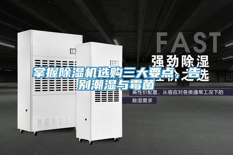 掌握除濕機選購三大要點，告別潮濕與霉菌