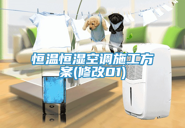 恒溫恒濕空調施工方案(修改01)