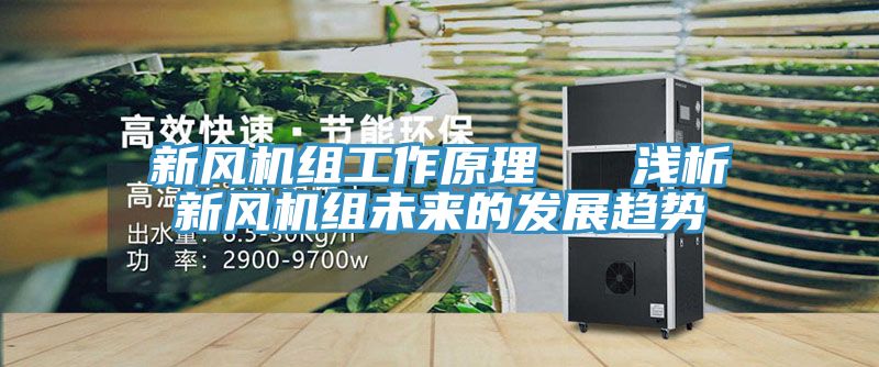 新風(fēng)機(jī)組工作原理 淺析新風(fēng)機(jī)組未來的發(fā)展趨勢