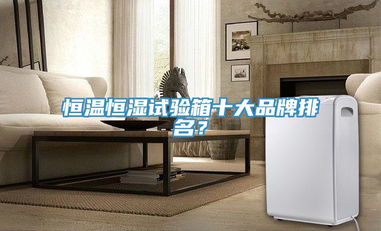 恒溫恒濕試驗箱十大品牌排名？