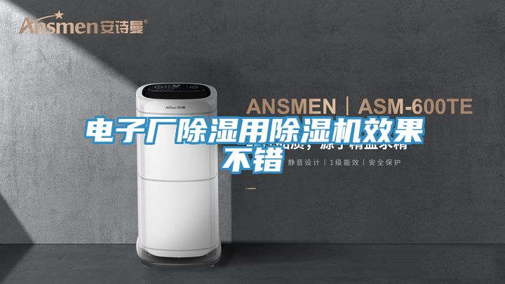 電子廠除濕用除濕機效果不錯