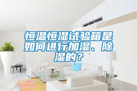 恒溫恒濕試驗箱是如何進行加濕、除濕的?