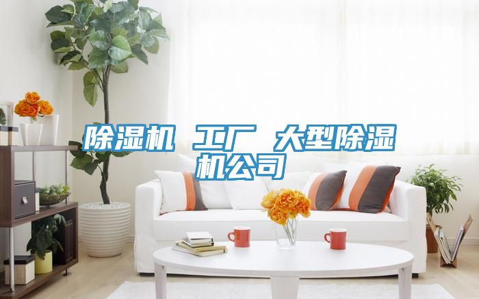 除濕機 工廠 大型除濕機公司