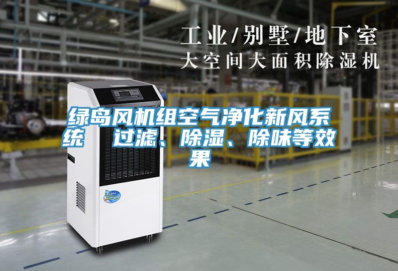 綠島風(fēng)機(jī)組空氣凈化新風(fēng)系統(tǒng) 過濾、除濕、除味等效果