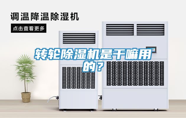 轉輪除濕機是干嘛用的?