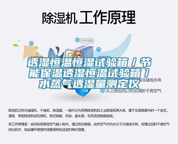 透濕恒溫恒濕試驗箱/節能保溫透濕恒溫試驗箱/水蒸氣透濕量測定儀