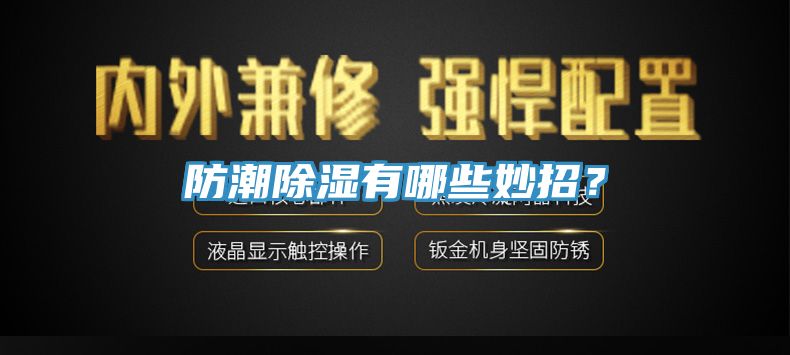 防潮除濕有哪些妙招?