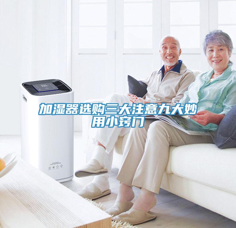 加濕器選購三大注意九大妙用小竅門